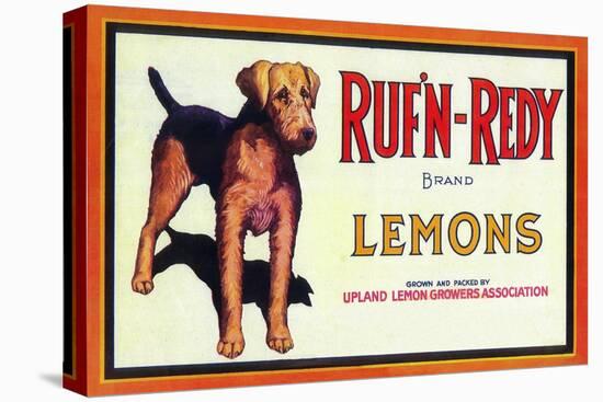 Ruf n' Redy Lemon Label - Upland, CA-Lantern Press-Stretched Canvas