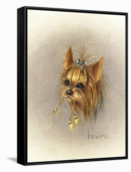 Ruff and Tuft-Peggy Harris-Framed Stretched Canvas