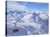Rufikopf Cable Car, Stubenbach, Lech, Near St. Anton Am Arlberg, in Winter Snow, Austrian Alps-Peter Barritt-Stretched Canvas