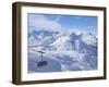 Rufikopf Cable Car, Stubenbach, Lech, Near St. Anton Am Arlberg, in Winter Snow, Austrian Alps-Peter Barritt-Framed Premium Photographic Print