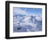 Rufikopf Cable Car, Stubenbach, Lech, Near St. Anton Am Arlberg, in Winter Snow, Austrian Alps-Peter Barritt-Framed Photographic Print