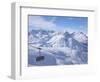 Rufikopf Cable Car, Stubenbach, Lech, Near St. Anton Am Arlberg, in Winter Snow, Austrian Alps-Peter Barritt-Framed Photographic Print