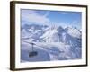 Rufikopf Cable Car, Stubenbach, Lech, Near St. Anton Am Arlberg, in Winter Snow, Austrian Alps-Peter Barritt-Framed Photographic Print