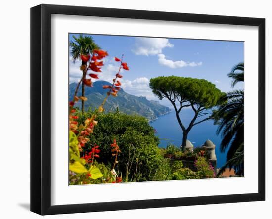 Rufolo View, Ravello, Amalfi Coast, UNESCO World Heritage Site, Campania, Italy, Europe-Charles Bowman-Framed Premium Photographic Print