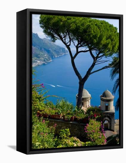 Rufolo View, Ravello, Amalfi Coast, UNESCO World Heritage Site, Campania, Italy, Europe-Charles Bowman-Framed Stretched Canvas