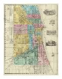 Map of Chicago and Environs, c.1869-Rufus Blanchard-Framed Art Print
