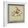 Rufus the Cat Attacks Rags the Puppy-Cecil Aldin-Framed Art Print