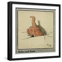 Rufus the Cat Explores the Mousehole-Cecil Aldin-Framed Art Print