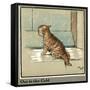 Rufus the Cat Out in the Cold and Rain-Cecil Aldin-Framed Stretched Canvas