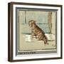 Rufus the Cat Out in the Cold and Rain-Cecil Aldin-Framed Art Print