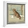 Rufus the Cat Out in the Cold and Rain-Cecil Aldin-Framed Art Print