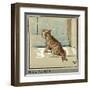 Rufus the Cat Out in the Cold and Rain-Cecil Aldin-Framed Art Print