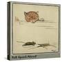 Rufus the Cat Watches a Mouse-Cecil Aldin-Stretched Canvas
