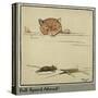 Rufus the Cat Watches a Mouse-Cecil Aldin-Stretched Canvas