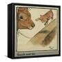 Rufus the Cat with Blossom the Cow-Cecil Aldin-Framed Stretched Canvas