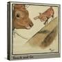 Rufus the Cat with Blossom the Cow-Cecil Aldin-Stretched Canvas