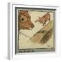 Rufus the Cat with Blossom the Cow-Cecil Aldin-Framed Art Print