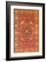 Rug Decorated with Scenes of Fighting Animals-null-Framed Giclee Print