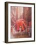 Rug Seller on Bike-Lincoln Seligman-Framed Giclee Print