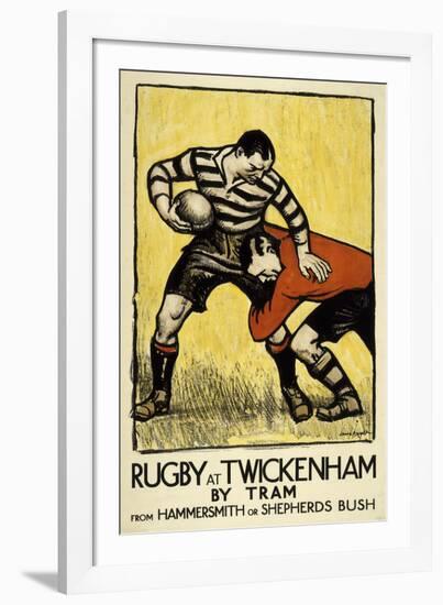 Rugby at Twickenham-The Vintage Collection-Framed Giclee Print