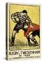 Rugby at Twickenham-The Vintage Collection-Stretched Canvas