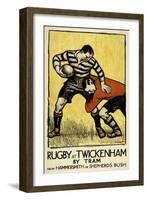 Rugby at Twickenham-The Vintage Collection-Framed Art Print