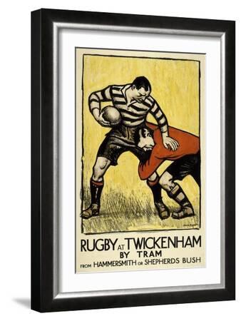 Rugby Football Twickenham EnglanEnglish Sport UK Vintage Poster Repro FREE S/H