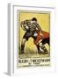 Rugby at Twickenham-The Vintage Collection-Framed Art Print