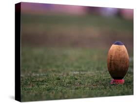 Rugby Ball on Tee, Paris, France-null-Stretched Canvas