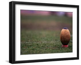 Rugby Ball on Tee, Paris, France-null-Framed Photographic Print
