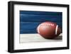 Rugby Ball on Wooden Background-Yastremska-Framed Photographic Print