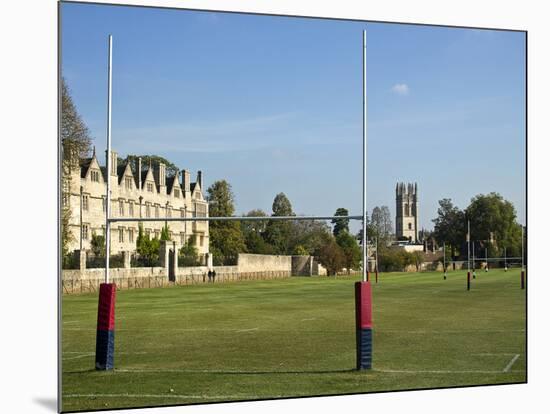 Rugby Fields of Oxford-searagen-Mounted Photographic Print