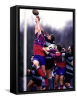 Rugby Game Action-null-Framed Stretched Canvas