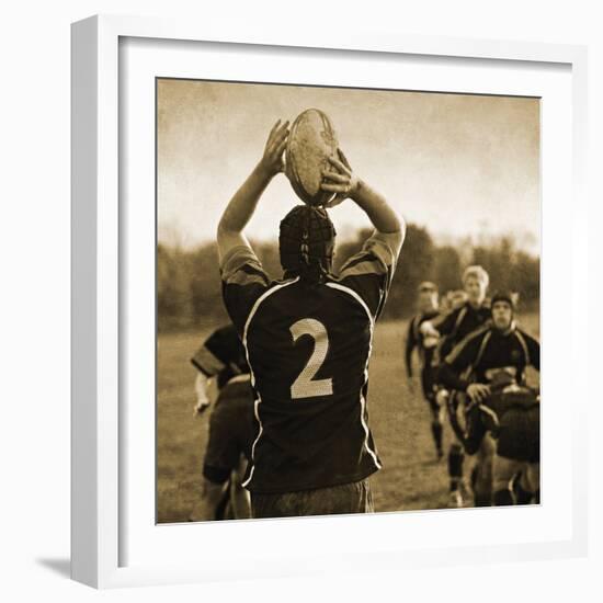 Rugby Game I-Pete Kelly-Framed Giclee Print