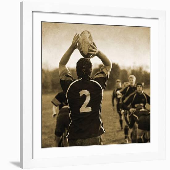 Rugby Game I-Pete Kelly-Framed Giclee Print