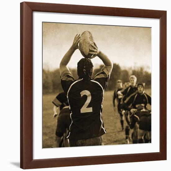 Rugby Game I-Pete Kelly-Framed Giclee Print