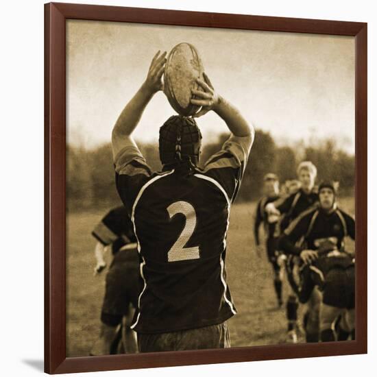 Rugby Game I-Pete Kelly-Framed Giclee Print