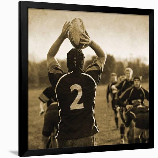 Rugby Game I-Pete Kelly-Framed Giclee Print