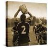 Rugby Game I-Pete Kelly-Stretched Canvas
