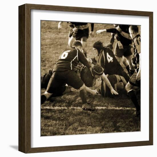 Rugby Game III-Pete Kelly-Framed Giclee Print