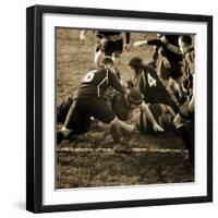 Rugby Game III-Pete Kelly-Framed Giclee Print