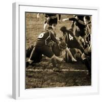 Rugby Game III-Pete Kelly-Framed Giclee Print