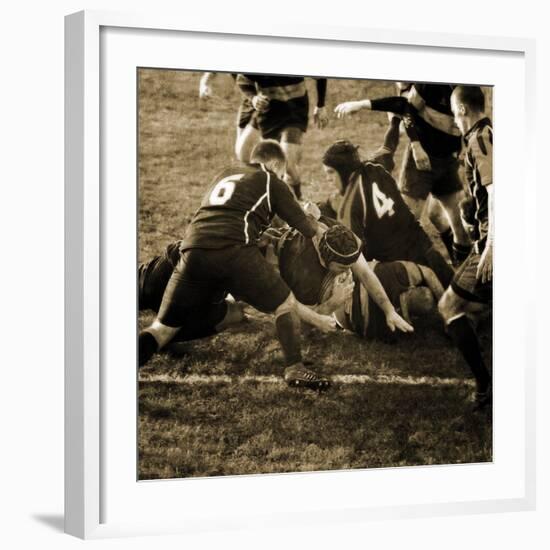 Rugby Game III-Pete Kelly-Framed Giclee Print