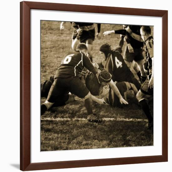 Rugby Game III-Pete Kelly-Framed Giclee Print