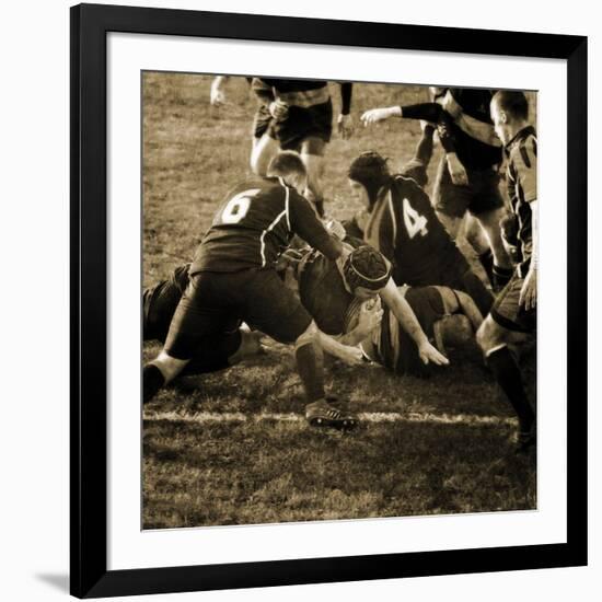 Rugby Game III-Pete Kelly-Framed Giclee Print