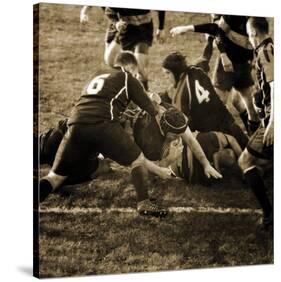 Rugby Game III-Pete Kelly-Stretched Canvas