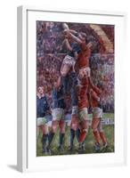 Rugby International, Wales V Scotland-Gareth Lloyd Ball-Framed Giclee Print