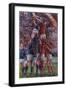 Rugby International, Wales V Scotland-Gareth Lloyd Ball-Framed Giclee Print