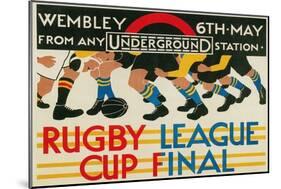 Rugby League Cup Final at Wembley-null-Mounted Art Print