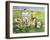 Rugby Match: England v Australia in the World Cup Final, 1991, Will Carling Being Tackled-Gareth Lloyd Ball-Framed Giclee Print